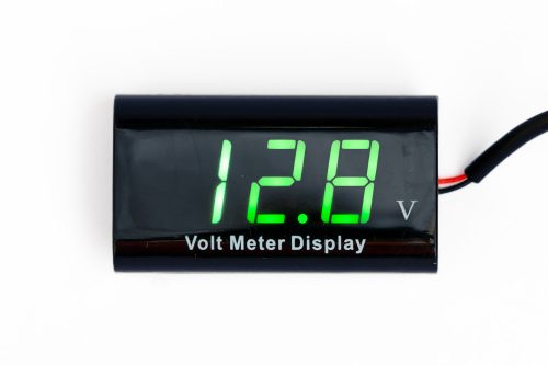 Spannungsmessgerät (voltmeter) mit verschidenen anzeigefarben